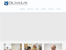 Tablet Screenshot of drsamlow.com